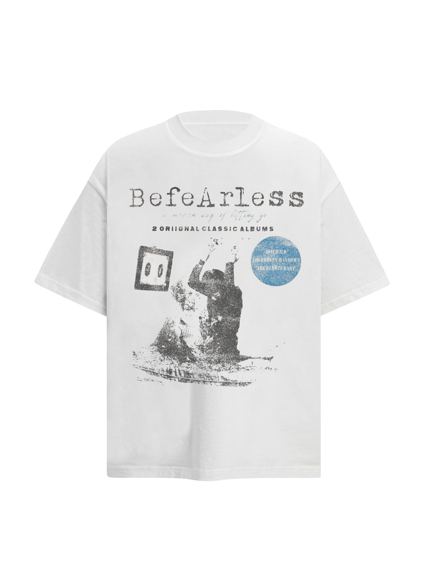 Washed Graphic Oversize Short Sleeve T-Shirt WN26383