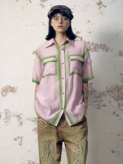 Lightweight Breathable Oversize Short Sleeve Shirt WN18999