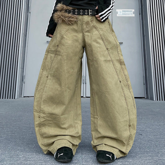 Panel Seam Wide Leg Pants WN24187