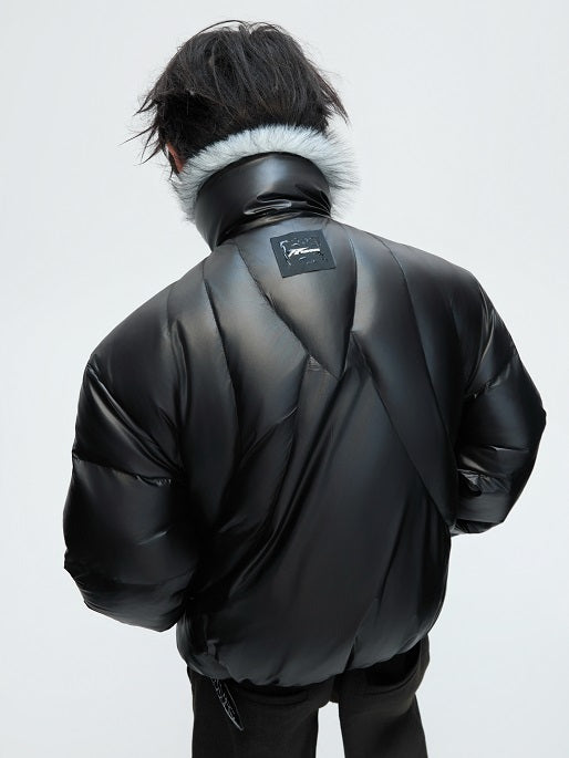 Fake Fur Collar Heavyweight White Duck Down Jacket WN22615