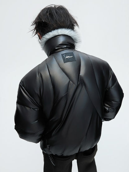 Fake Fur Collar Heavyweight White Duck Down Jacket WN22615