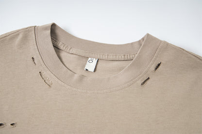 Fake Layered Camo Damage Print Long Sleeve T-Shirt WN25740
