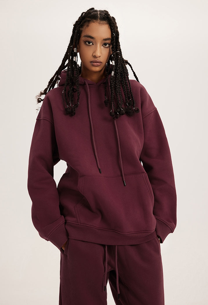 Fleece Linning Oversize Hoodie & Fleece Linning Sweatpants WN9945