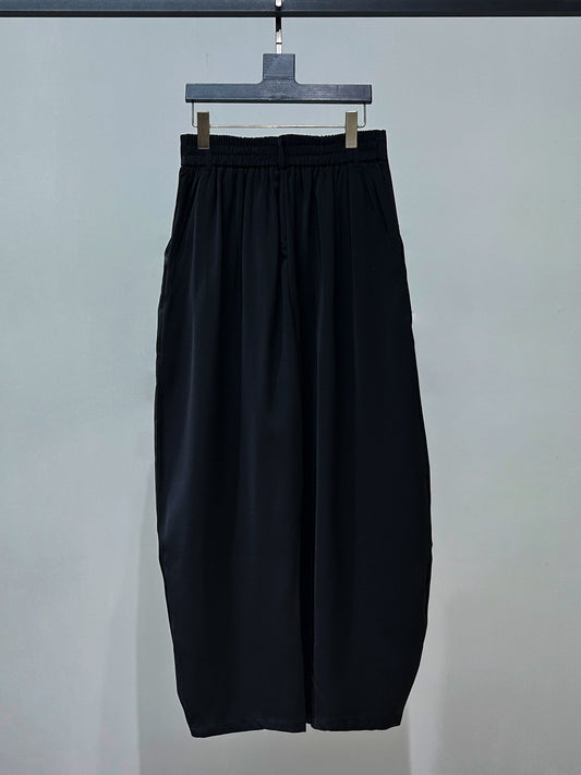 Curved Draped Wide Leg Trousers WN23885
