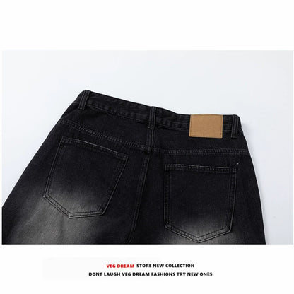 Wide-leg Damage Denim Jeans WN5570