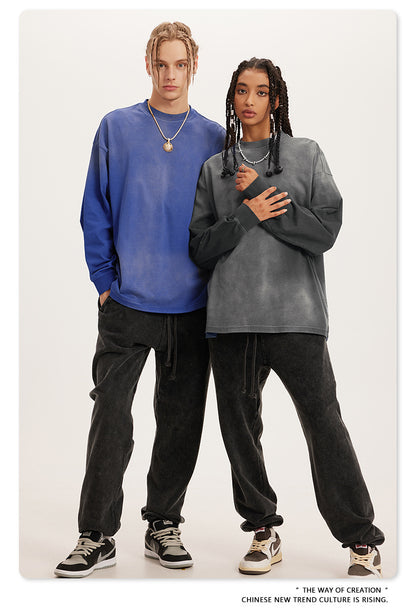 Oversize Washed Long-sleeve t-shirt WN6051