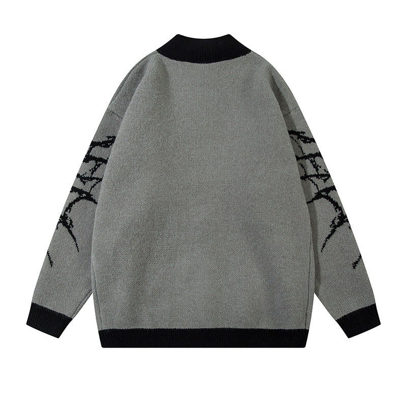 Colorblock Zipper Knit Cardigan WN11455