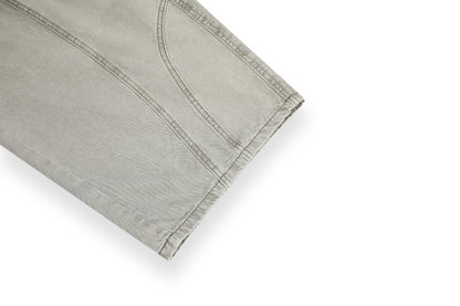 Multi-Pocket Deconstruction Curved Wide Leg Denim Jeans WN25858