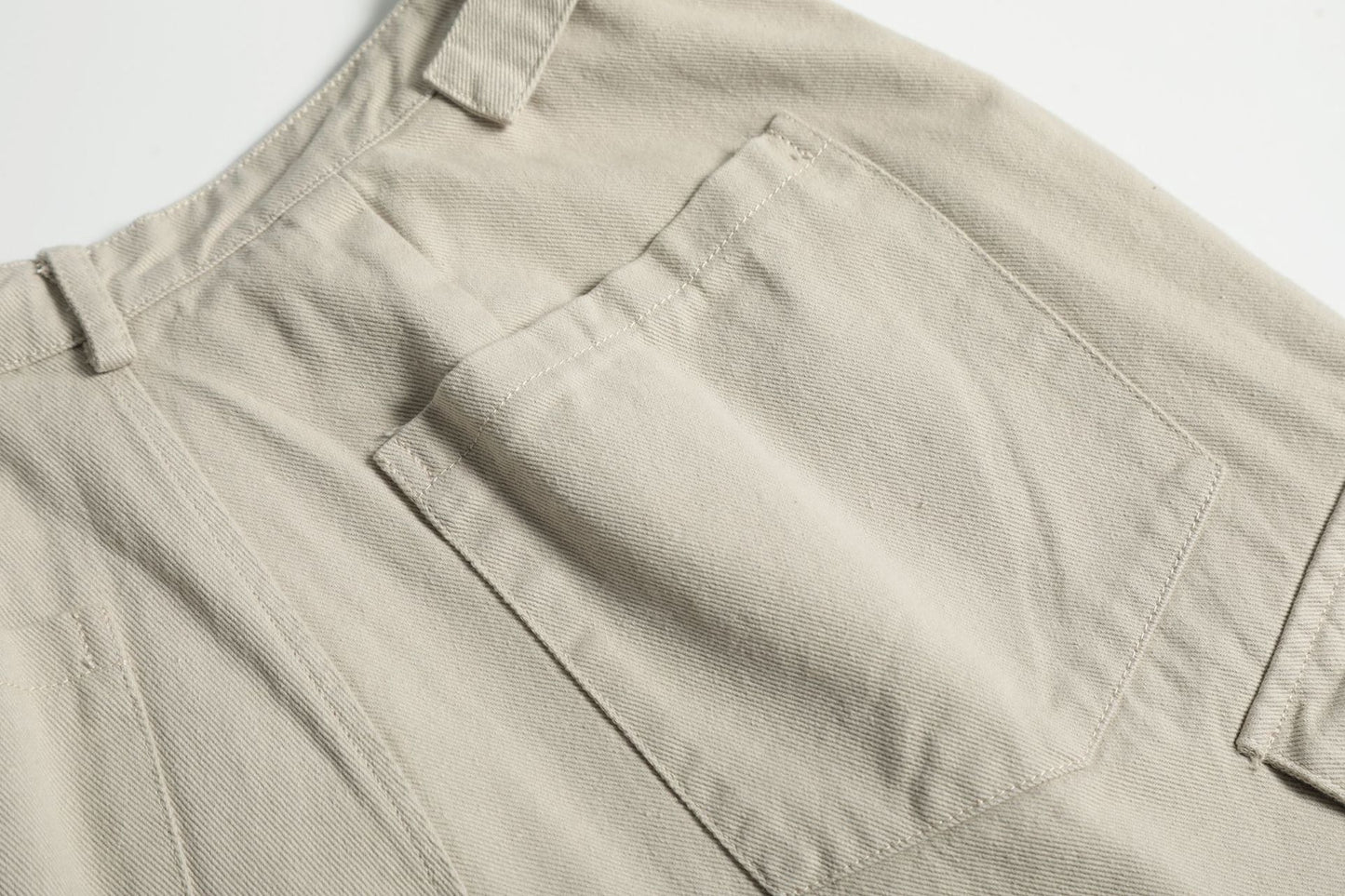 Multi-Pocket Wide Leg Cargo Half Pants WN18574