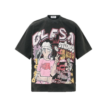 Illustration Graphic Short Sleeve T-Shirt WN26431