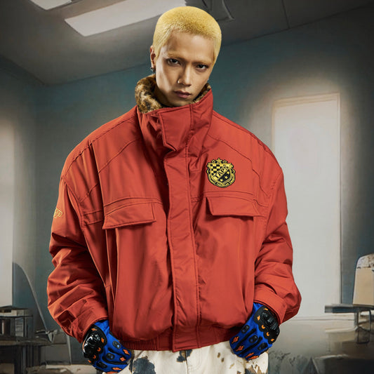 Leopard Print Oversize Short Puffer Jacket WN22775