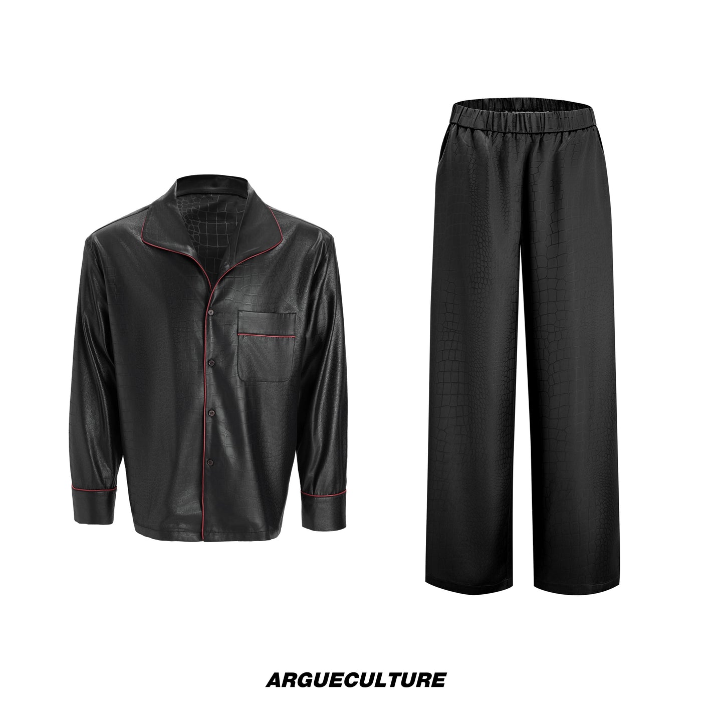 Plain Draped Lounge Wear Top & Draped Pants Setup WN22608