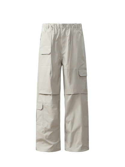 Multi Pocket Panel Wide Leg Cargo Pants WN26194