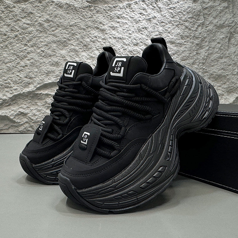 Rope Lace Panel Chunky Sole Sneakers WN24641