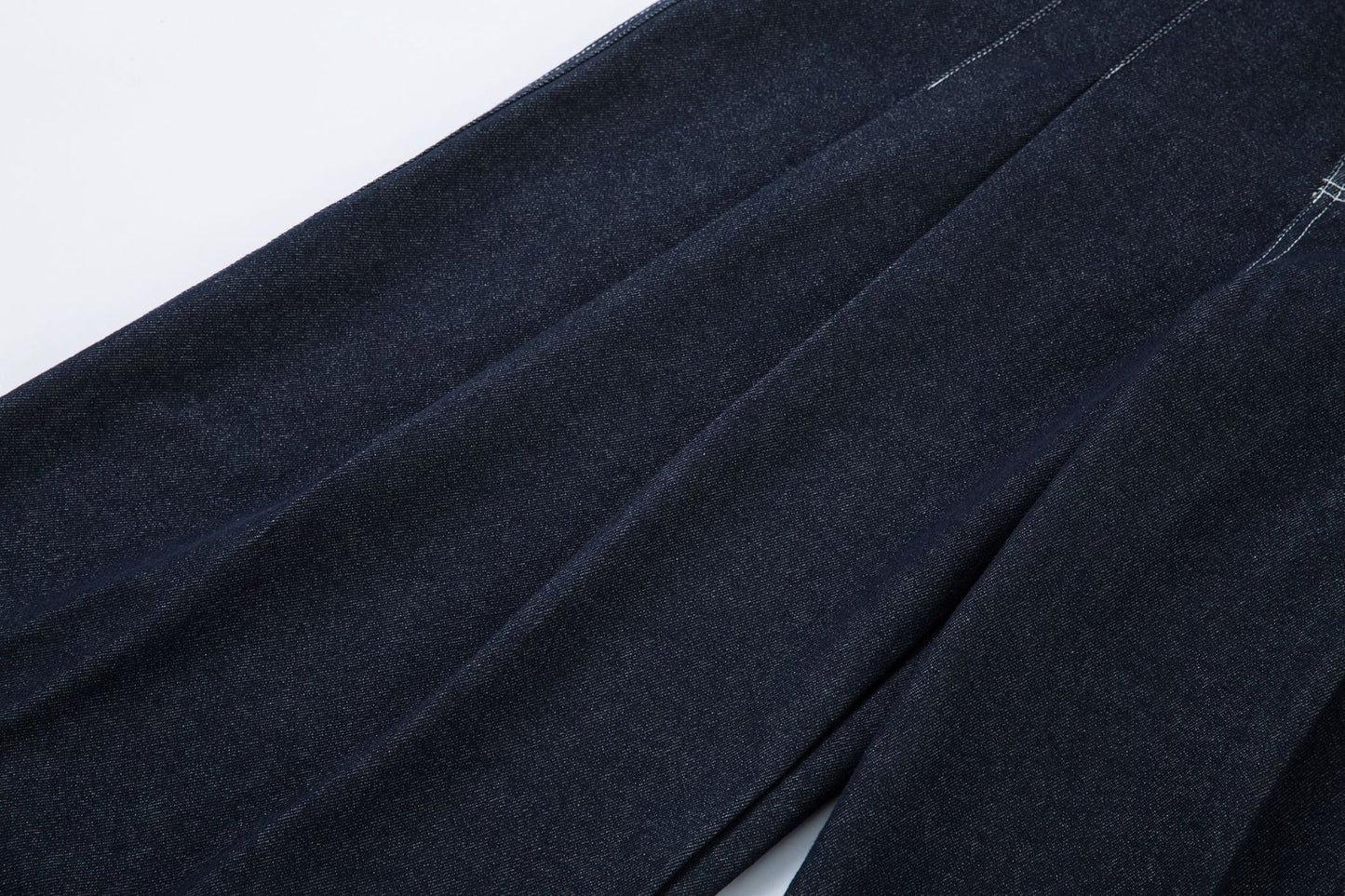 Washed Wide-Leg Tuck In Denim Jeans WN12732