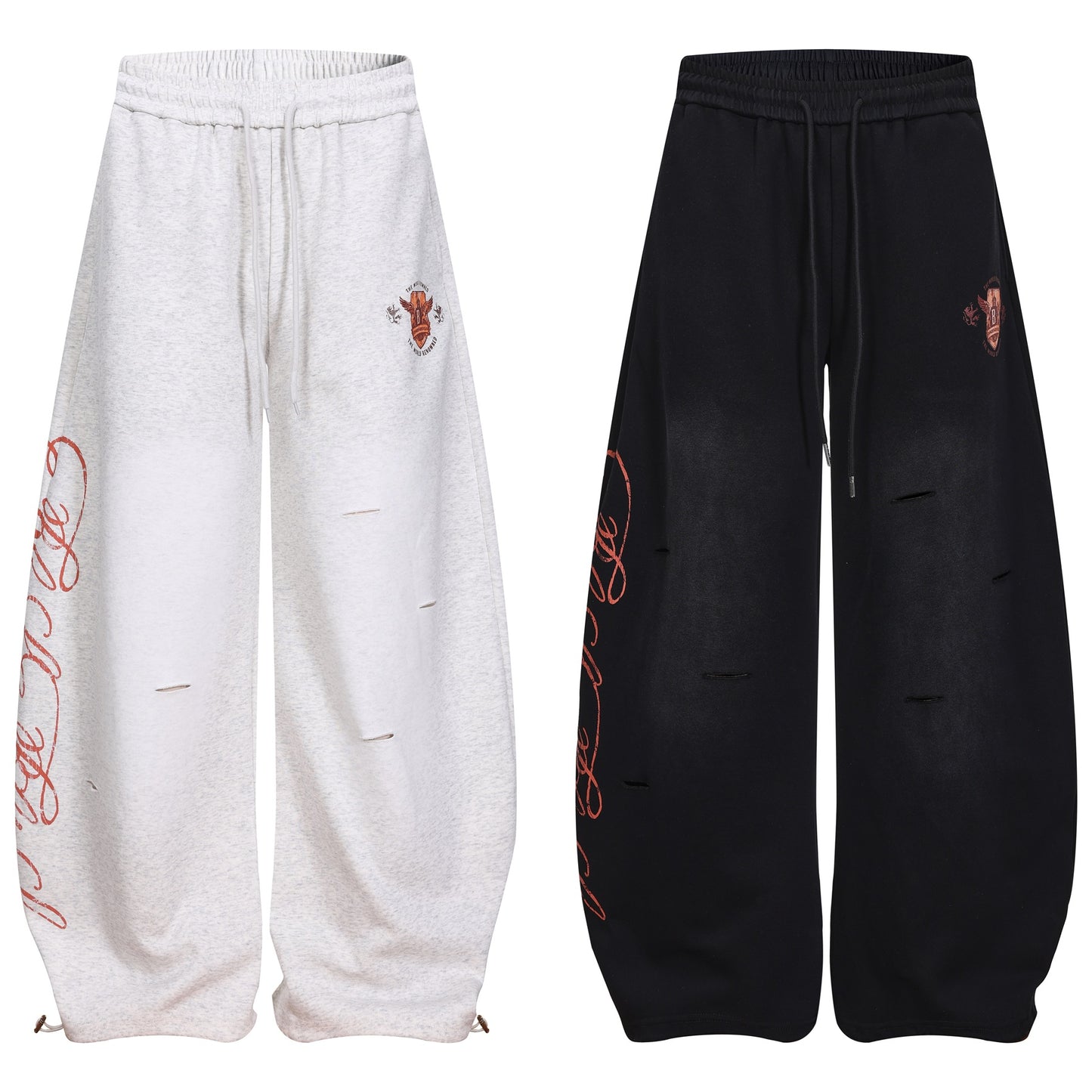 Print Barrel Leg Sweatpants WN26065