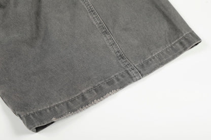 Damage Dirty Wide Leg Curved Cargo Pants WN25866