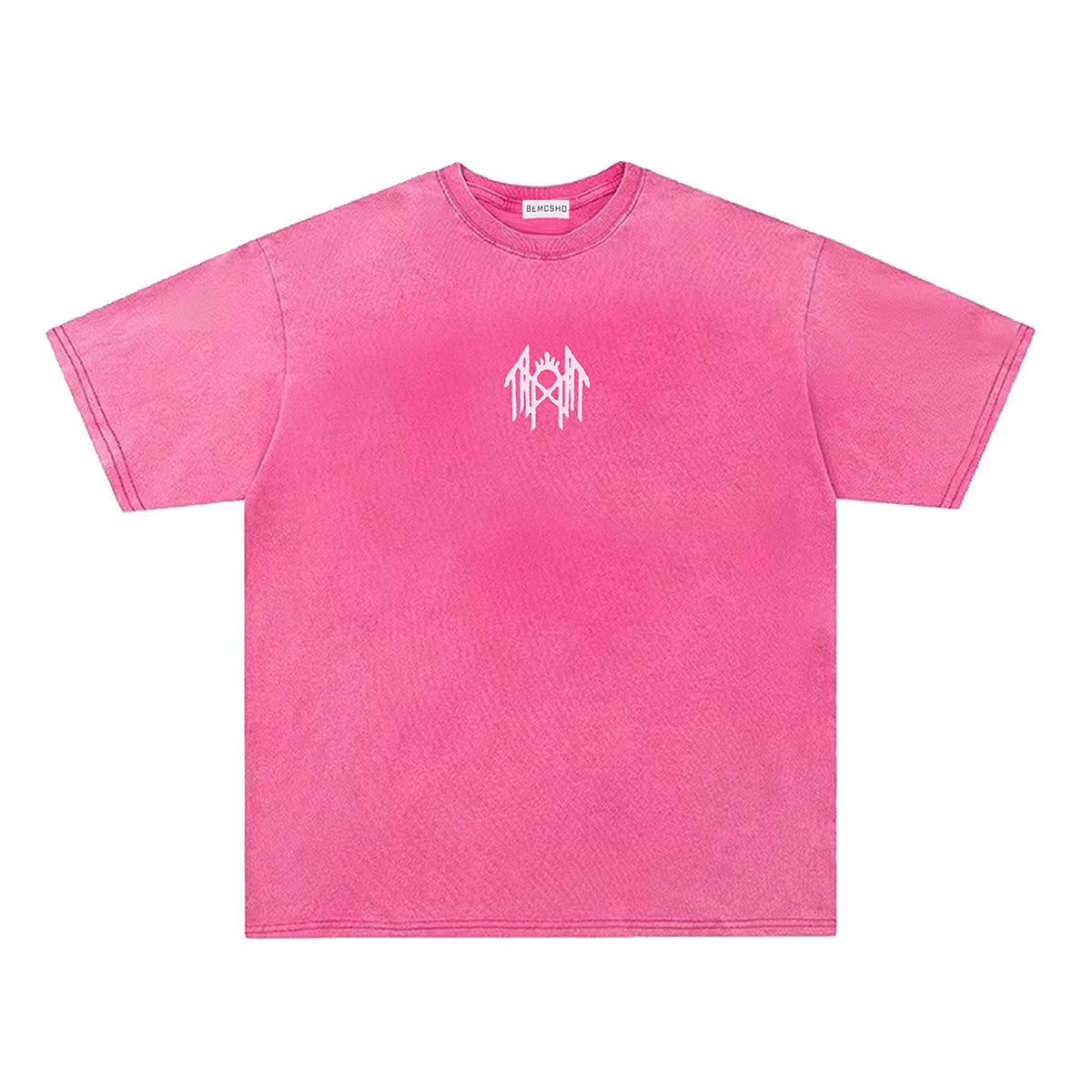 Washed Thorn Symbol Print Oversize Short Sleeve T-Shirt WN26890