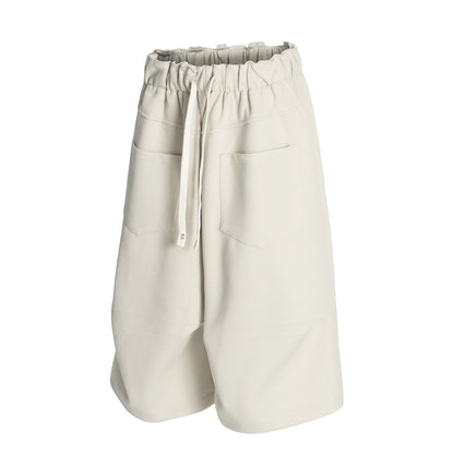 Deconstruction Wide Leg Half Sweatpants WN25969