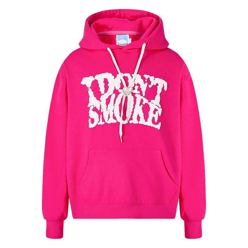 Puffy Cloud Print Fleece Pullover Hoodie WN10065