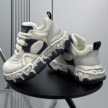 Panel Rope Lace Chunky Sole Sneakers WN24663