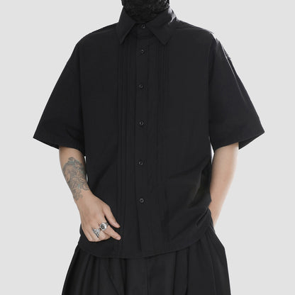 Tassel Design Oversize Short Sleeve Shirt WN20156