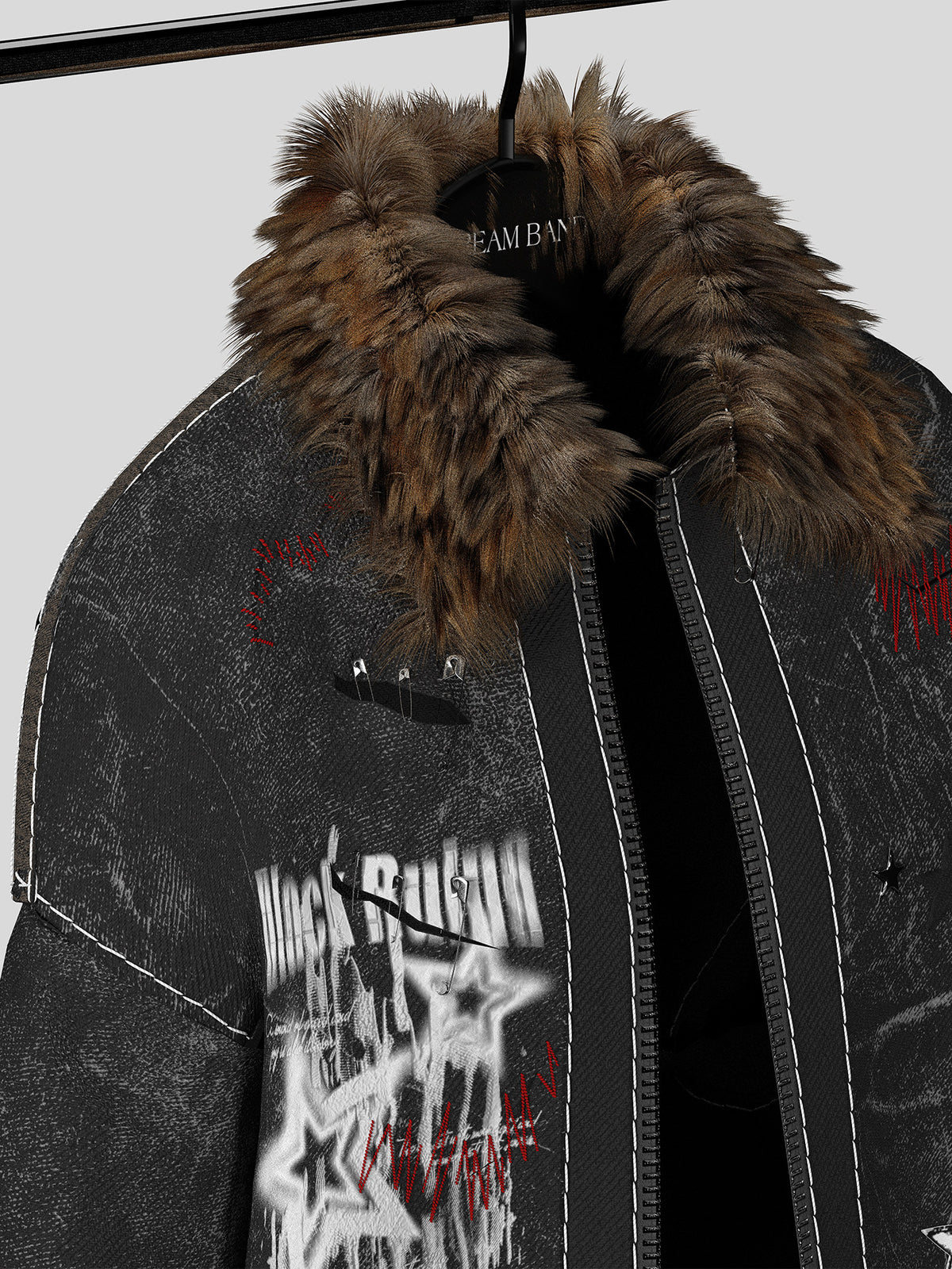 Washed Damage Denim Jacket WN27147