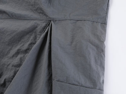 Utility 3D Pocket Wide Leg Cargo Half Pants WN27888