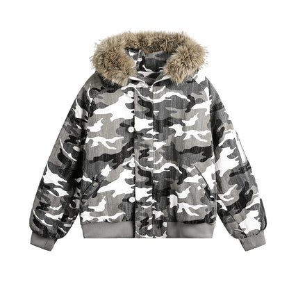 Camuflage Fake Furlar Chaqueta acolchada WN11302