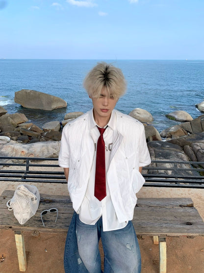 Sun Protection Zipper Short Sleeve Jacket WN19931