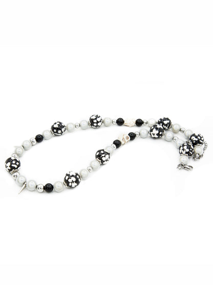 Floral Beaded Pearls Necklace WN21123