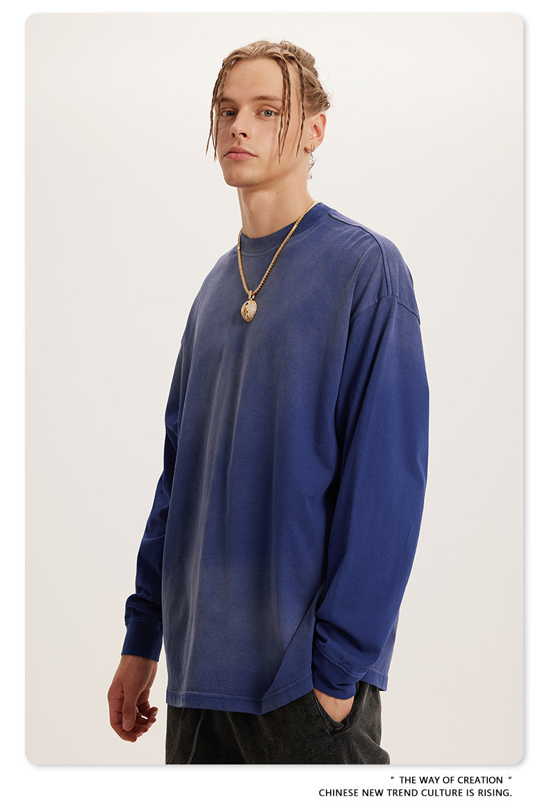 Oversize Washed Long-sleeve t-shirt WN6051