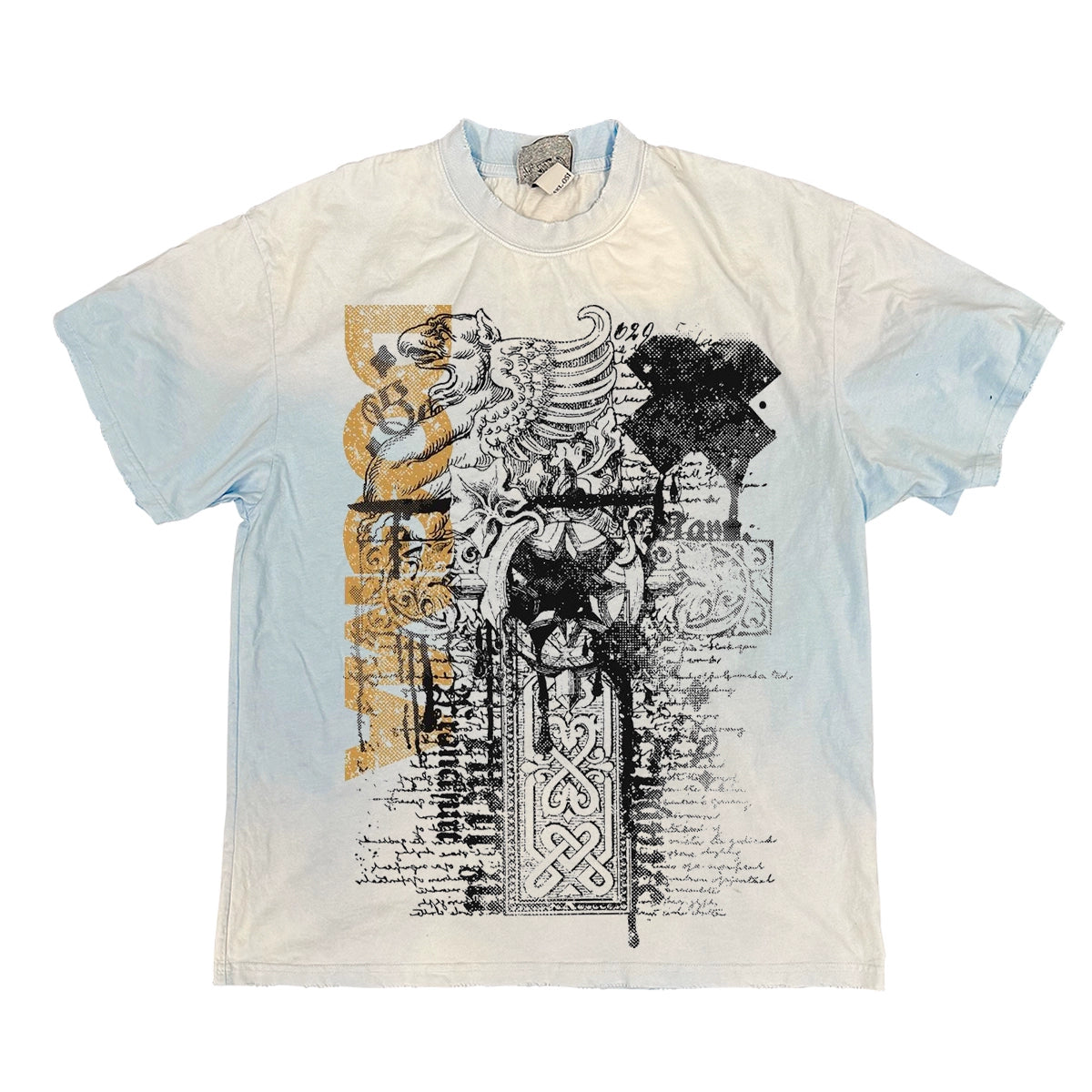 Graphic Print Washed Oversize Short Sleeve T-Shirt WN16887
