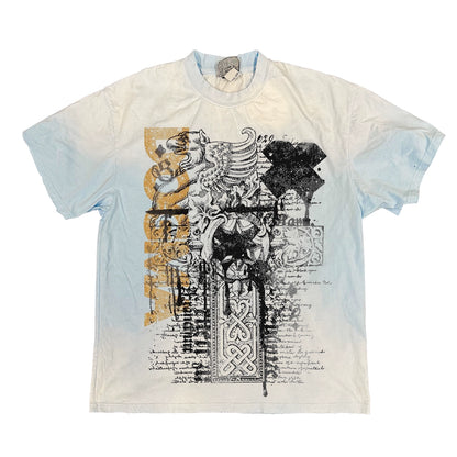 Graphic Print Washed Oversize Short Sleeve T-Shirt WN16887