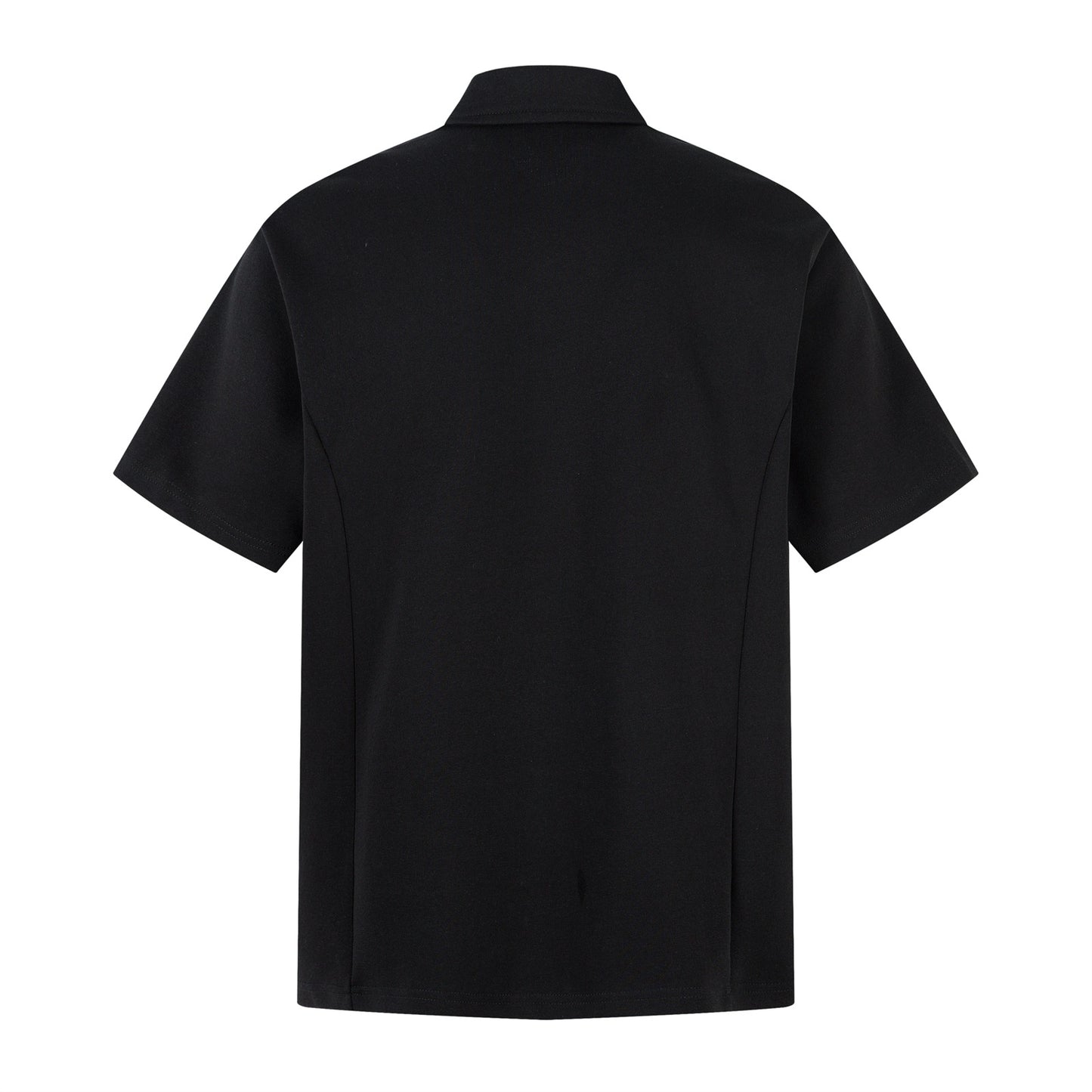 Full Zip Polo Collar Short Sleeve Shirt WN26805