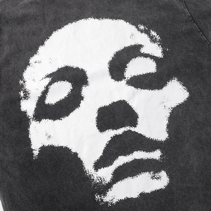 Washed Mask Art Print Short Sleeve T-Shirt WN25441