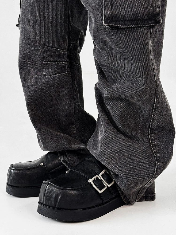 Derby Platform Mule Shoes WN19162