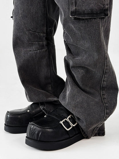 Derby Platform Mule Shoes WN19162