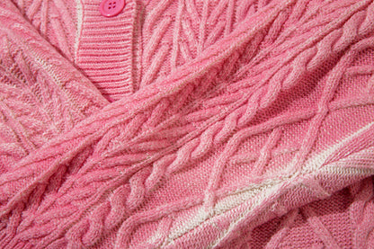 Damage Hem Knit Cardigan WN11418