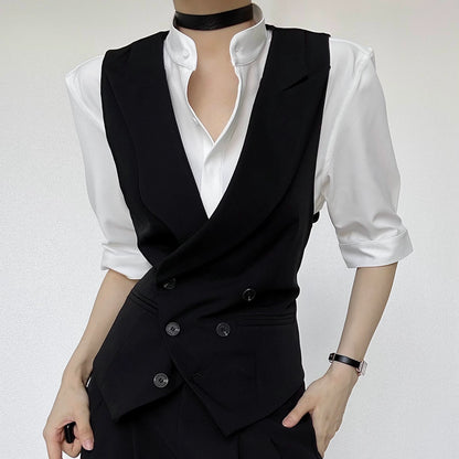 Notched Lapel Vest WN19643