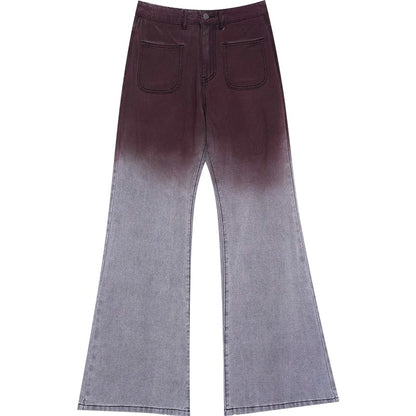 Gradient Flare Denim Jeans WN6826