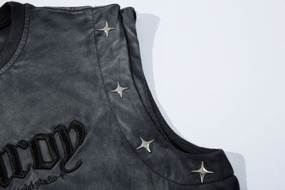 Gradient Star Studs Tank Top WN25541