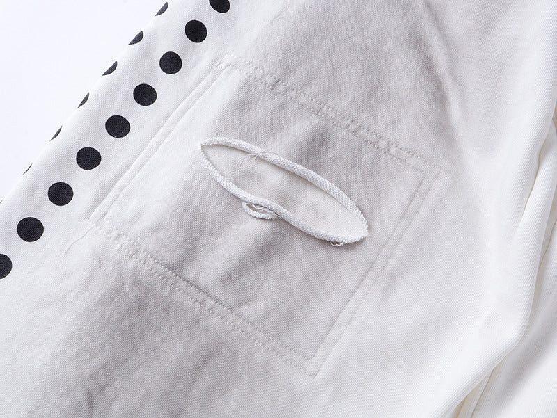 Dirty Washed Logo Print Zipper Hoodie & Dirty Washed Sweatpants Setup WN25540