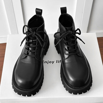 Chunky Lug Sole Platform Lace-Up Boots WN24551