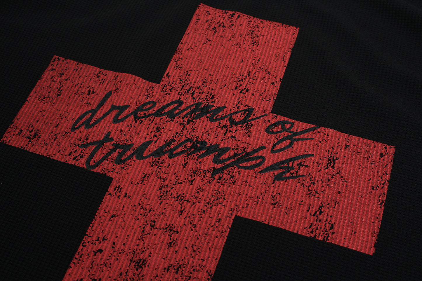 Cross Letter Print Long Sleeve T-Shirt WN25983