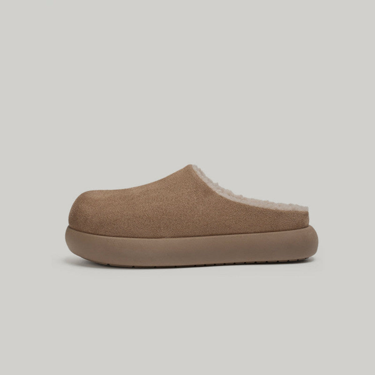 Fleece Lining Platform Slip-On Shoes WN23481