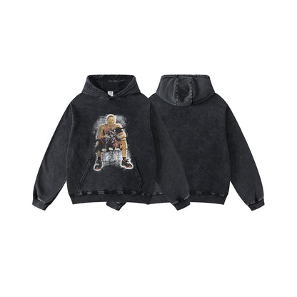 Print Heavy Weight Oversize Hoodie WN9954