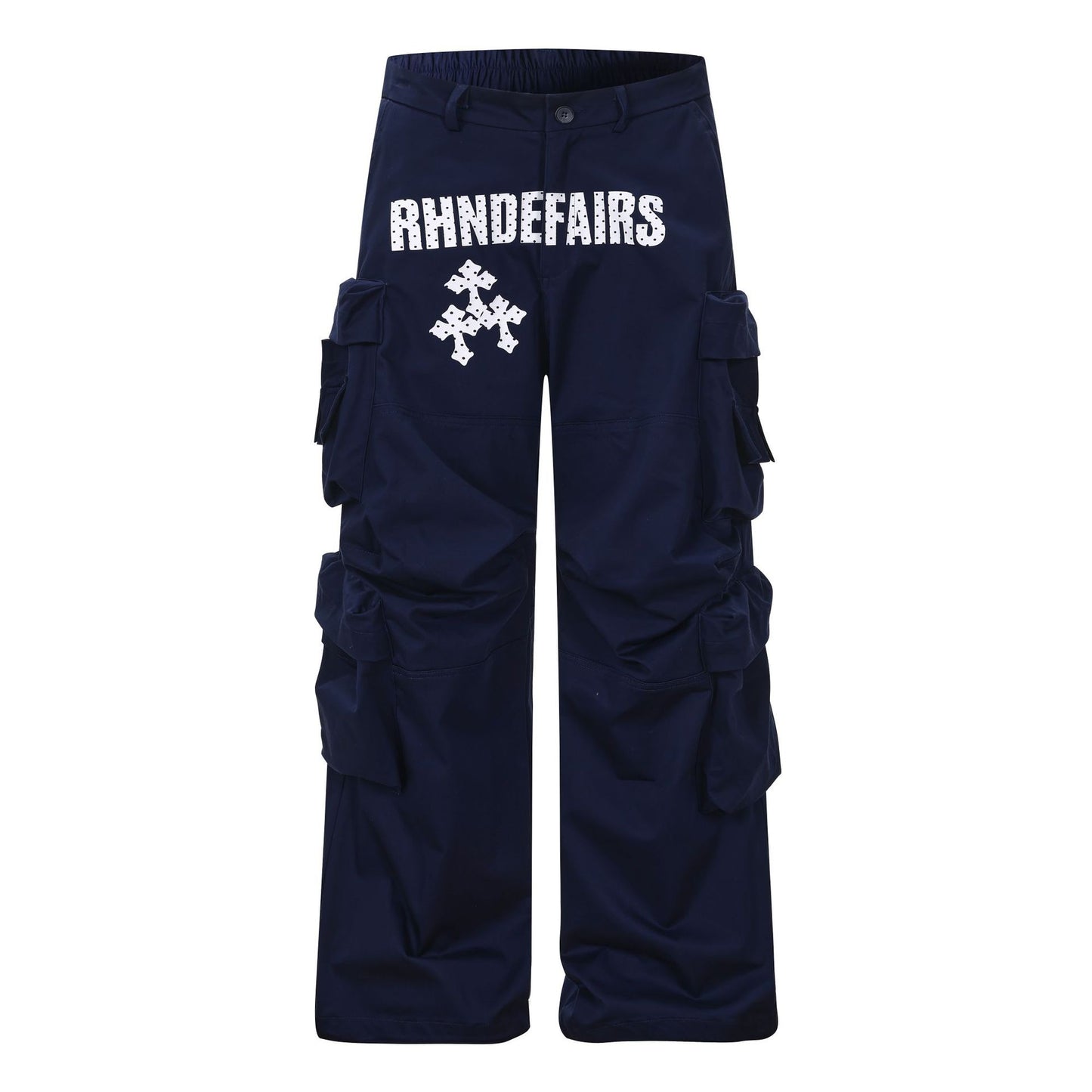 Multi-Pocket Wide Leg Cargo Pants WN25848