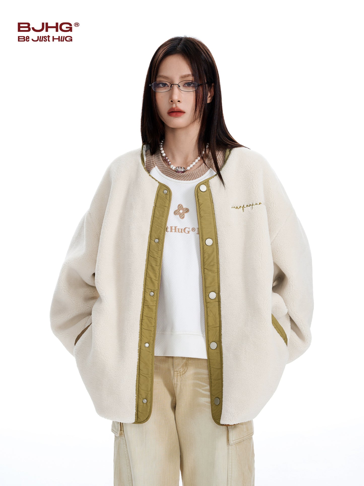 Detachable Down Liner Hooded Boa Jacket WN9816