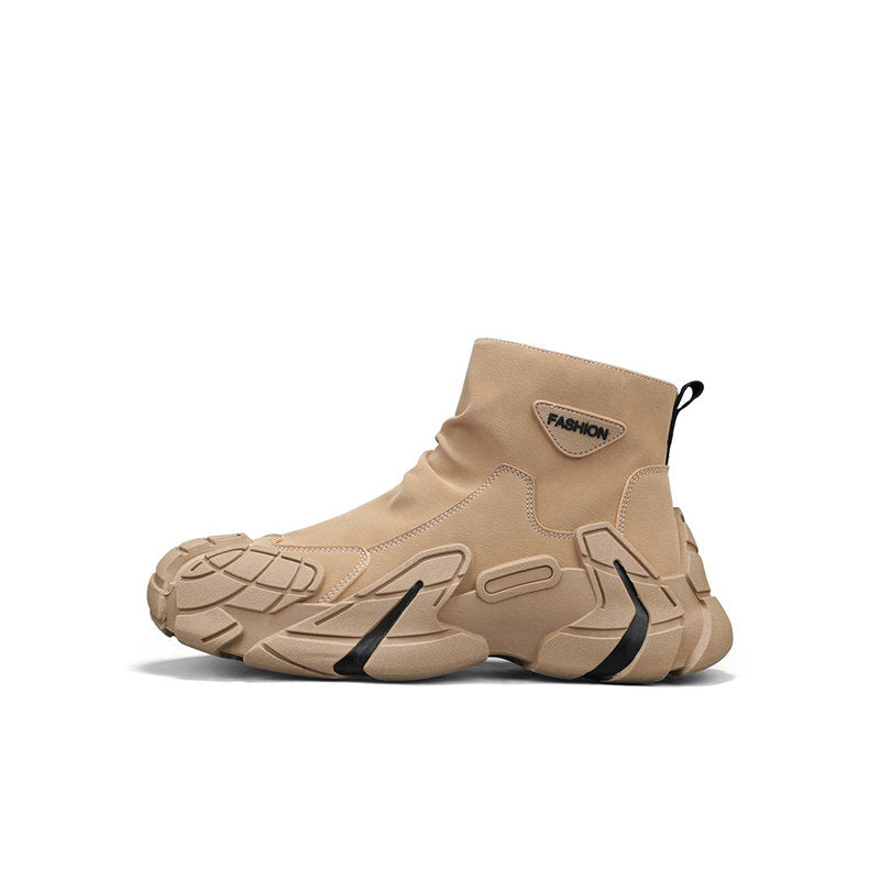 Thick Sole Non-Slip Wear-Resistant High-Top Outdoor Hiking Shoes WN23374